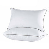 Pack of 2 Hotel Quality Comfortable and Washable High Support Medium Firm Pillows_0