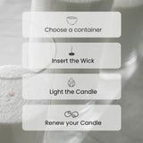 Pearled Sand Candles + FREE 200 Natural Cotton Wicks