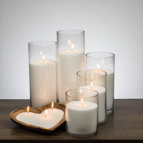 Pearled Sand Candles + FREE 200 Natural Cotton Wicks