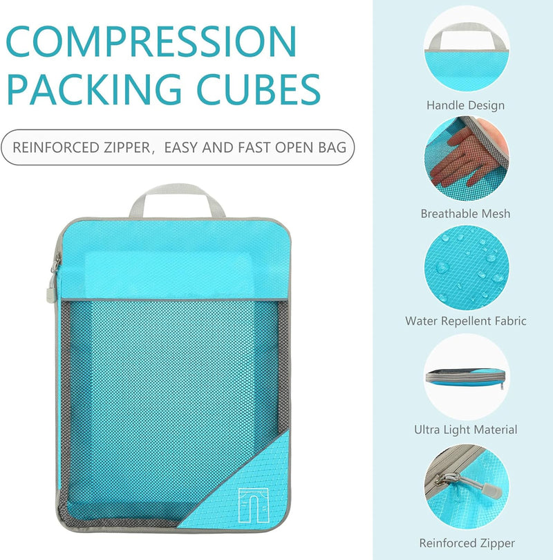 6 Piece Smart Pack Compression Cubes