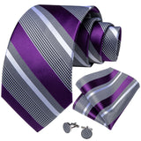 Men's Silk Jacquard Tie, Pocket Square & Cufflinks Set + FREE 4 Day Delivery