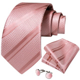 Men's Silk Jacquard Tie, Pocket Square & Cufflinks Set + FREE 4 Day Delivery