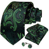 Men's Silk Jacquard Tie, Pocket Square & Cufflinks Set + FREE 4 Day Delivery